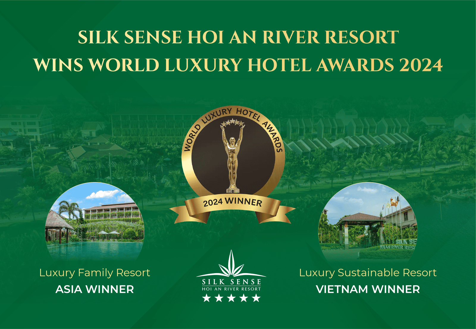 Silk Sense Hoi An River Resort wins World Luxury Hotel Awards 2024