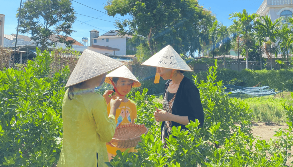 Caman Village, where kids can join gardening sessions and harvest fresh vegetables