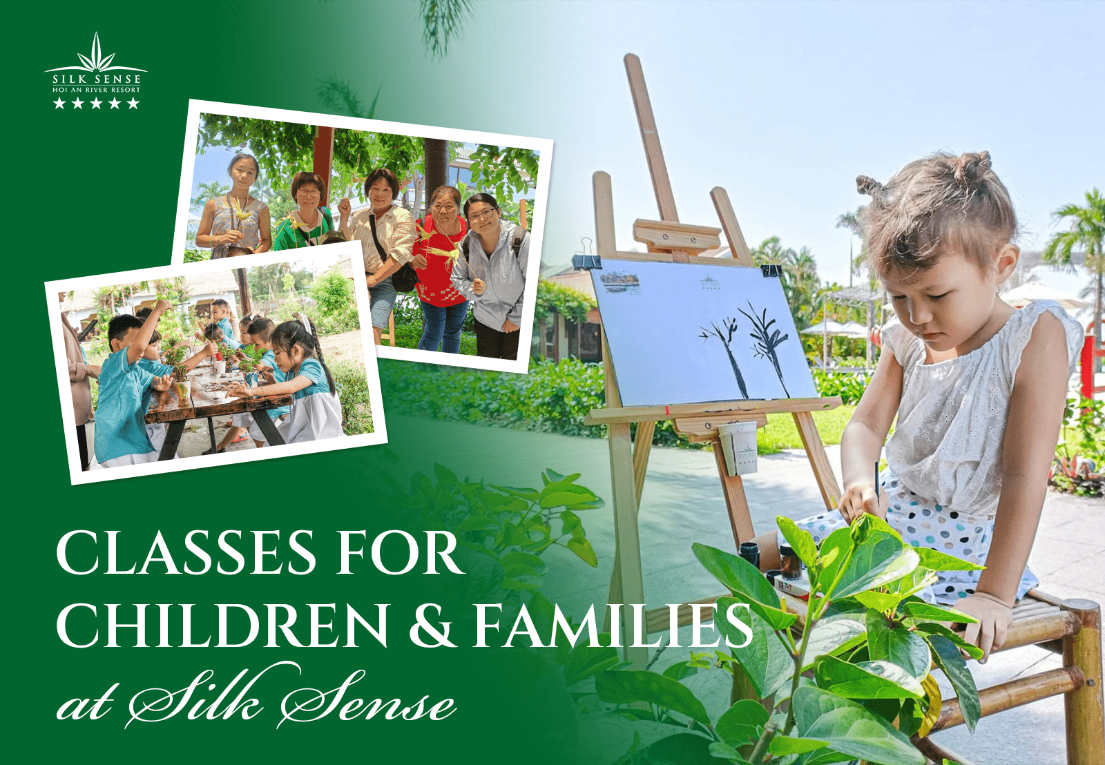 Family and kids’ classes at Silk Sense: A meaningful vacation experience