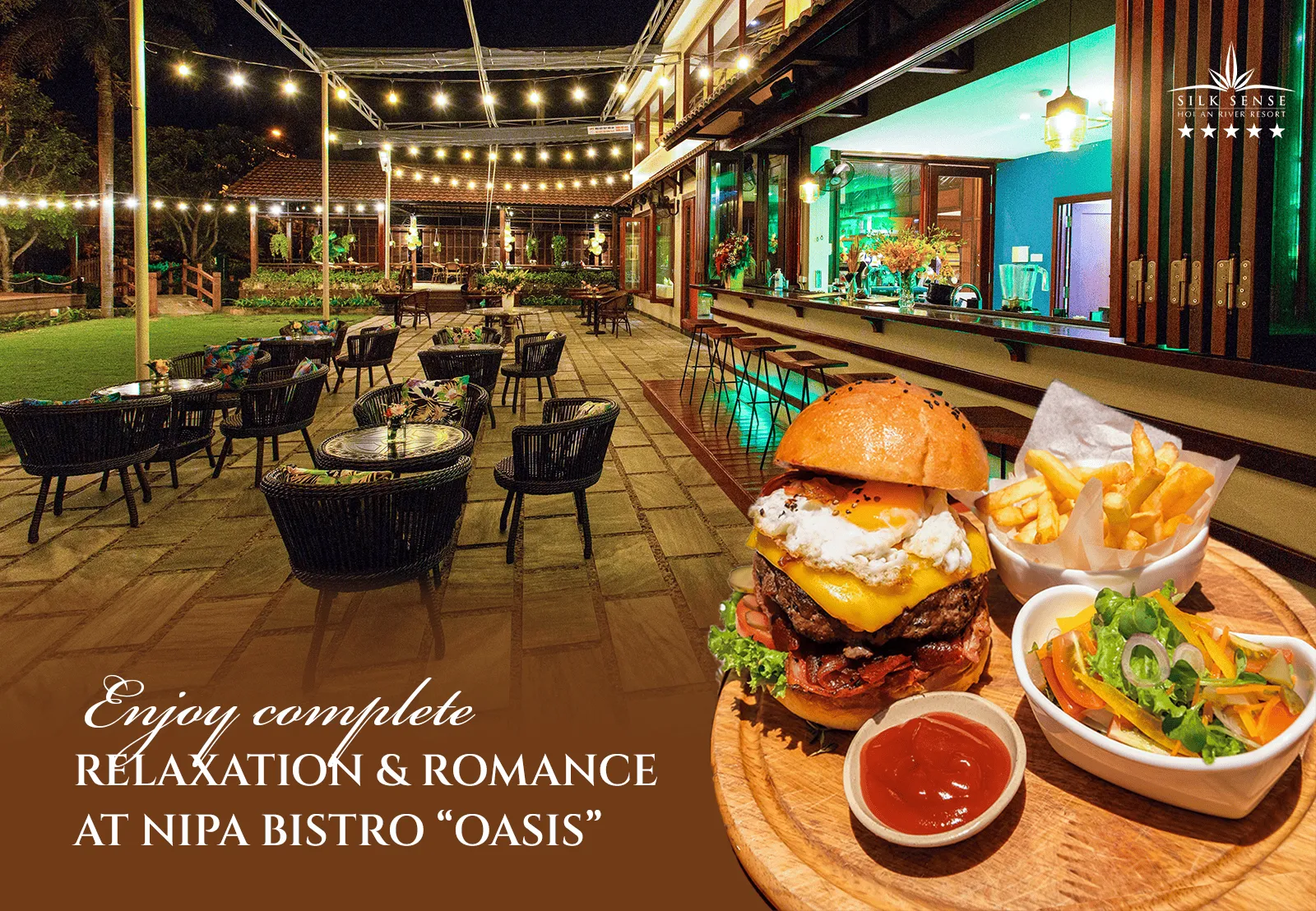 Complete relaxation and romance at Nipa Bistro “Oasis”