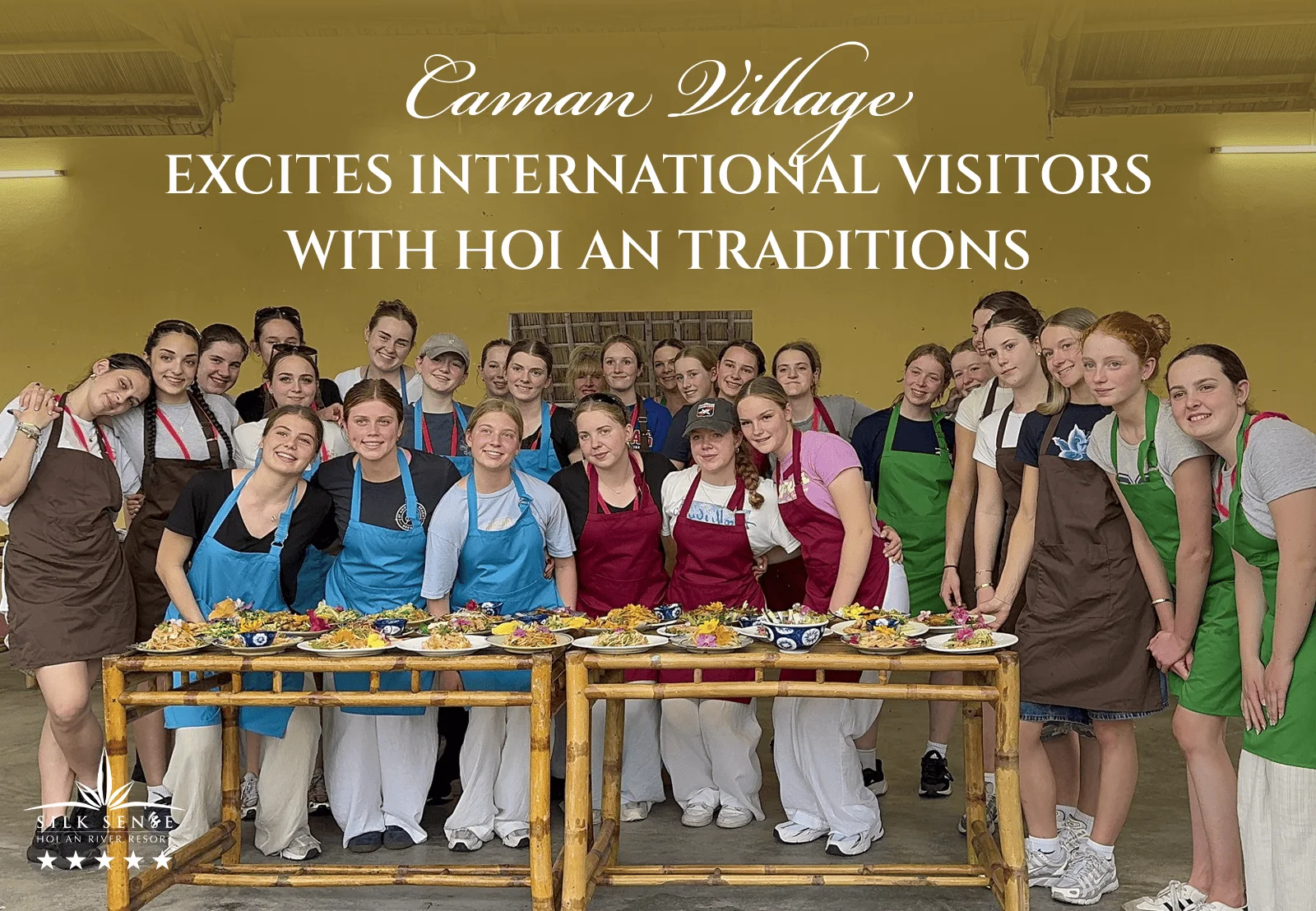 International guests delighted by traditional Hoi An experiences at Caman Village