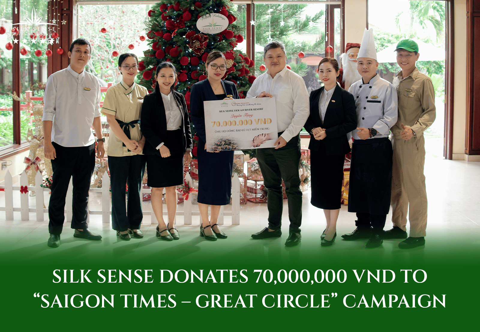 Silk Sense donates 70,000,000 VND to “Saigon Times - Great Circle” campaign