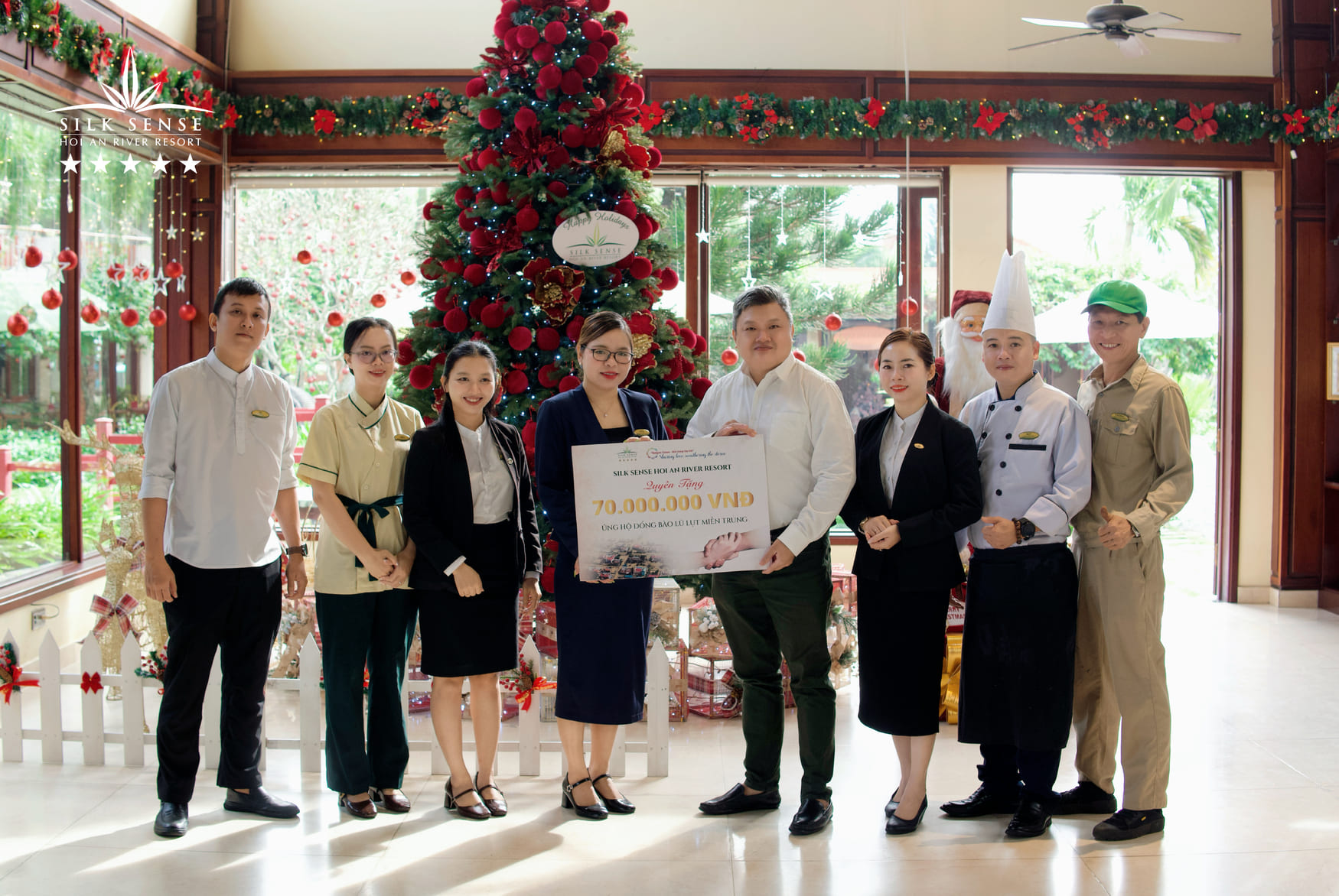 Silk Sense team presented the donation to the “Saigon Times - Supporting Communities Affected by Storms and Flooding”