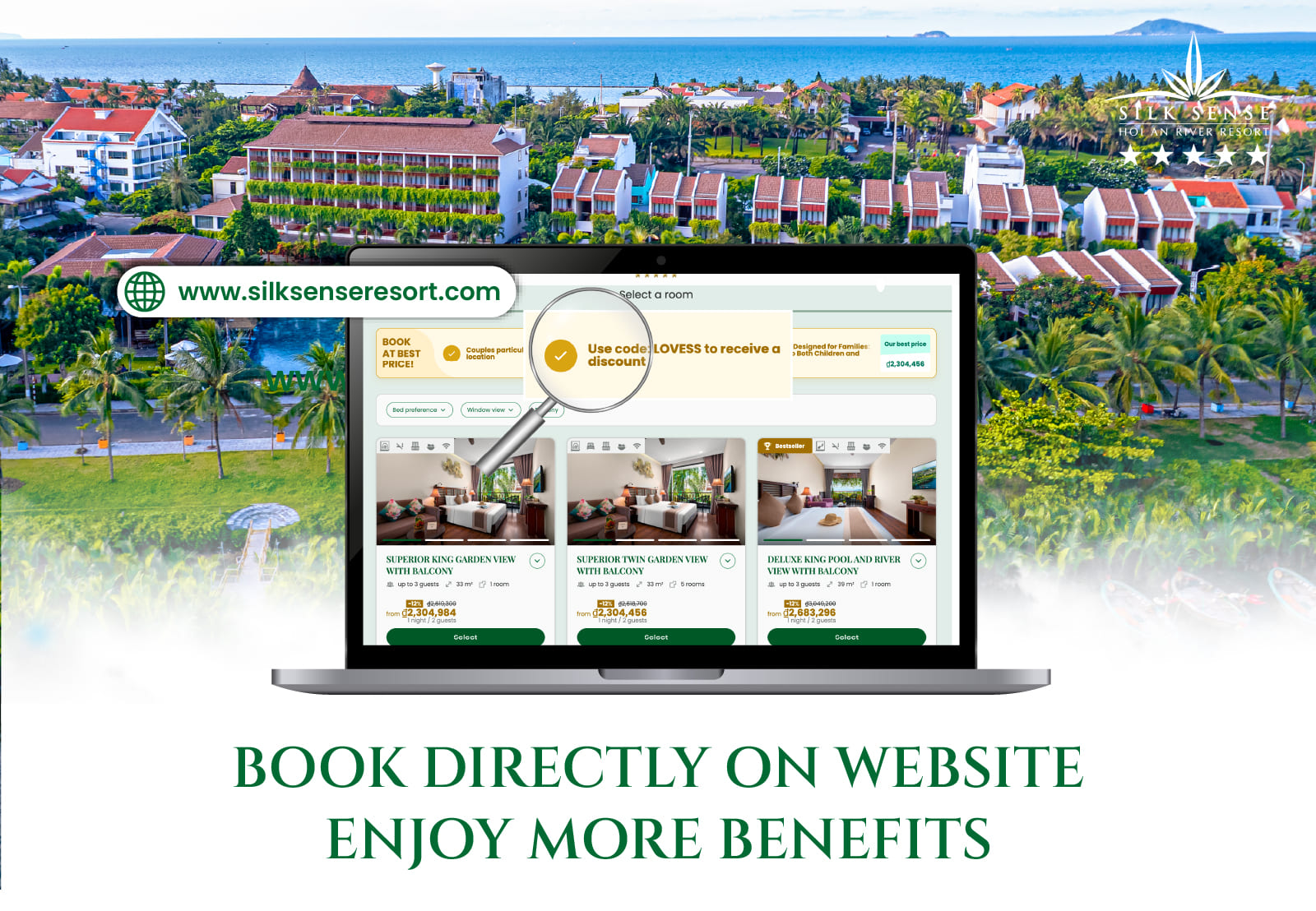 Book Directly on the Website Greater peace of mind & more exclusive benefits!