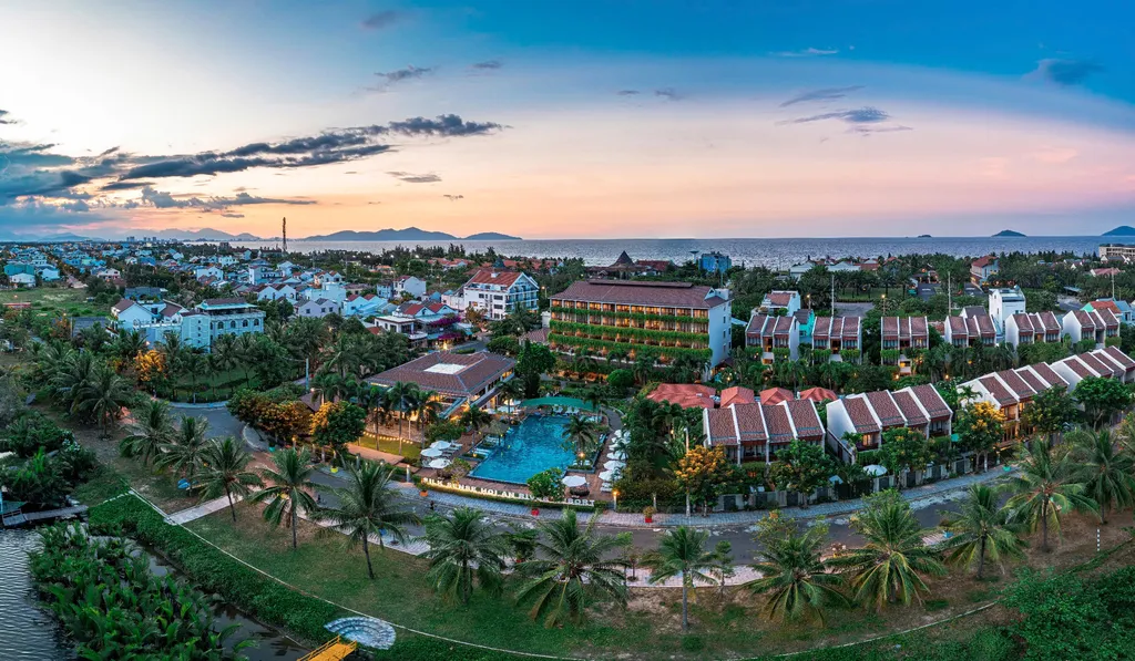 Sunset at Silk Sense Hoi An River Resort